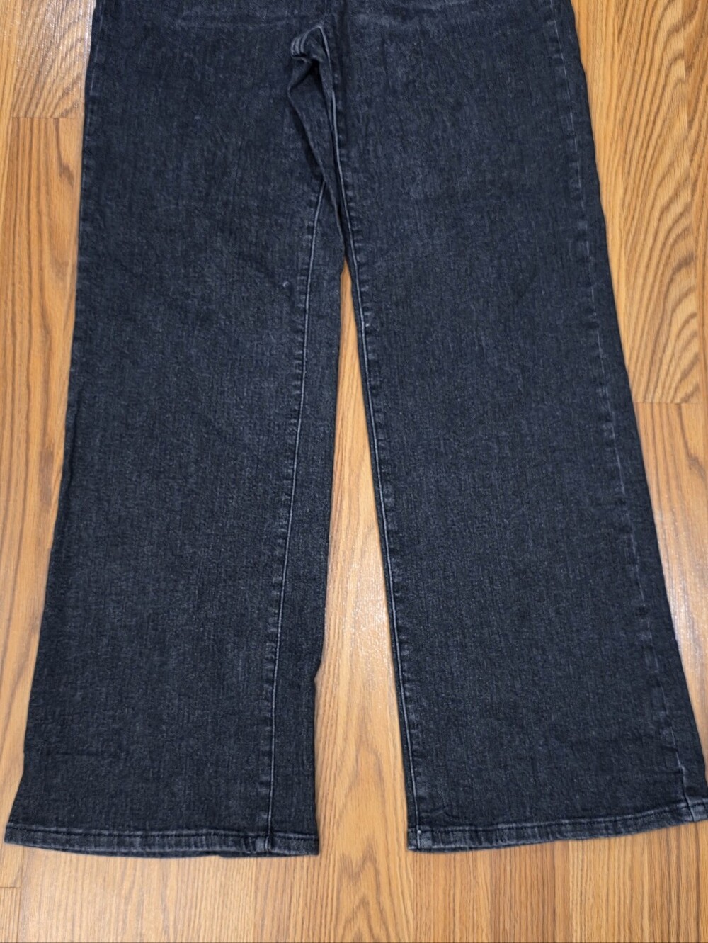 Judy Blue Nellie High Rise Button Fly Trouser Wide Leg Jeans Size 11 / 30 Black - Picture 6 of 14